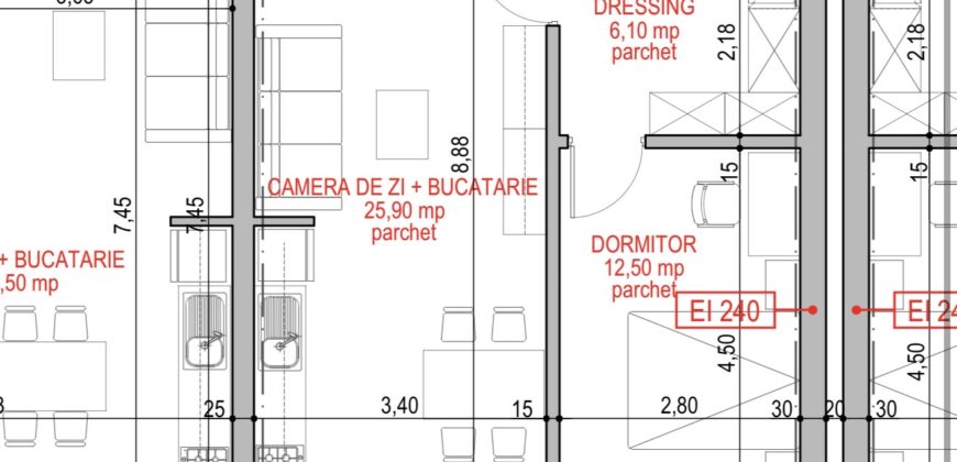 Copou Garden Residence | 2 camere | 64,5 mp | Etaj 3/10
